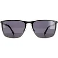 Produktbild: Hugo Boss Rectangle Mens Black Ruthenium/Dark Grey 1004/S Sonnenbrillen