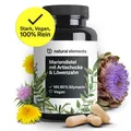 Produktbild: Mariendistel mit Artischocke & Löwenzahn 120 Kapseln vegan - NATURAL ELEMENTS