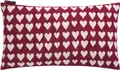Produktbild: DAVID FUSSENEGGER Kissenhülle Kissenbezug Kissen Herzen bordeaux 30 x 50 cm