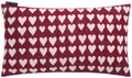 Produktbild: David Fussenegger Kissenhülle Silvretta 'Herzen' 30 x 50 cm Bordeaux -8268/19