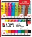 Produktbild: Marabu Acrylfarben-Set 'EFFECT', 18 x 36 ml