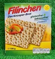 Produktbild: (12,90€/kg) Filinchen Waffelbrot Glutenfrei laktosefrei zuckerarm Knäckebrot !!