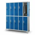 Produktbild: Jan Nowak Schliessfachschrank, Grau, Blau, Metall, 136x172x45 cm, Arbeitszimmer, Büroregale, Aktenregale