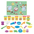 Produktbild: Play-Doh Kitchen Creations Spielset mit Süßigkeitenkuchen, 8 Farben, Spielmatte, über 15 Werkzeuge
