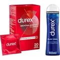 Produktbild: durex Kondome Gefühlsecht & Play Feel Gleitgel Spar-Set, 20 St., & 50 ml