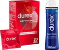 Produktbild: Durex Gefühlsecht Classic Kondome 20 Stück mit Durex Play Feel Gleitgel 50ml