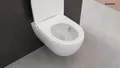 Produktbild: Geberit Wand WC-Set Acanto Tiefspüler mit TurboFlush, inkl. WC-Sitz mit Absen...