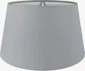 Produktbild: Wogati® Premium Lampenschirm E14/E27 Baumwolle |Grau / Größe: XL