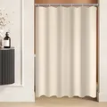 Produktbild: Duschvorhang Beige 80x180cm Antischimmel Wasserabweisend Waschbar