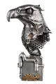 Produktbild: GILDE Skulptur Steampunk - Adler Figur - Eagle Kunstharz silberfarben 37046 - Höhe 27 cm