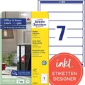 Produktbild: Rugetiketten Avery L4760-10 192 x 38