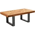 Produktbild: Mid.you Couchtisch, Natur, Holz, Mangoholz, massiv, rechteckig, Kufe, 55x40x105 cm, Wohnzimmer, Wohnzimmertische, Couchtische