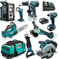 Produktbild: MAKITA 18V DUC254 Akku Kettensäge Combo Kit + DMR107 + DHP458 + DTD152 +++