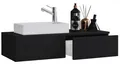 Produktbild: VCM Badmöbel-Set 2-tlg. Gäste WC Waschplatz Waschtisch schmal Gudas, (Komplett-Set, 2-St., 1x Unterschrank 1x Waschbecken)