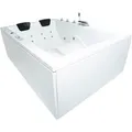 Produktbild: Basera® Indoor Whirlpool Badewanne XXL Wave 2 Personen Classic 180 x 130 cm