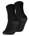 Produktbild: 2 | 4 | 6 Paar ABS Socken Herren Damen Anti Rutsch Socken mit Wolle 21463 WP (Schwarz 2 Paar 47-50)
