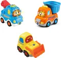 Produktbild: Vtech 80-242174 TUT Baby Flitzer - 3er Set Baustellenfahrzeuge (Abschleppfahrz., Kipplaster, Bulldozer)