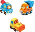 Produktbild: Vtech 80-242174 TUT Baby Flitzer - 3er Set Baustellenfahrzeuge (Abschleppfahrz., Kipplaster, Bulldozer)