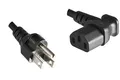 Produktbild: DINIC Stromkabel Netzkabel Netzkabel Japan Typ B auf C13 (1,80m gewinkelt, schwarz)