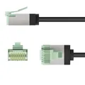 Produktbild: Patchcord Kat.8.1-0200 U/FTP SLIM LSZH-TPE schwarz/2m/ 74354