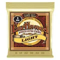 Produktbild: Ernie Ball Earthwood Light Akustik-Gitarrensaiten, 80/20-Bronze, 3 Pakete, Stärke 11–52