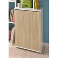 Produktbild: Hochkommode PRIESS, weiß (weiß, struktureichefarben hell), B:41cm H:71cm T:38cm, Sideboards, Türkommode