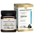 Produktbild: MANUKA DOCTOR - 570 MGO Manuka Honig, 250g | UMF 16+ | 100% Reiner Neuseeländischer Honig. Zertifiziert. Garantiert. ROH. Non-GMO