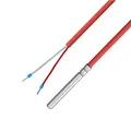 Produktbild: iOVEO 036HS02207 - PT1000 - Kabelfühler/Temperaturfühler/Solarfühler/Temperatursensor mit Silikon-Leitung bis 200°C, 7 Meter