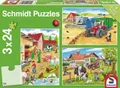 Produktbild: Puzzle Auf dem Bauernhof 3 x 24 Teile