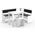 Produktbild: VCM Eckbank, BxHxT: 153 x 80 x 123 cm - weiss