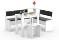 Produktbild: VCM Essgruppe Eckbankgruppe Sitzgruppe Esal Mini, (Set, 5-tlg., 1x Esstisch 1x Hocker 2x Sitzbank)