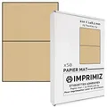 Produktbild: 50 selbstklebende Etiketten aus natürlichem Kraftpapier, 148,5 x 210 mm, 2 Etiketten/Blatt, für Laser- und Tintenstrahldrucker, 25 Blatt A4