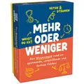 Produktbild: Mehr oder Weniger - Ratespiel ab 2 Personen - 110 Karten 320 Fragen - Spiel f...