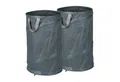 Produktbild: relaxdays Gartensack 2er Set Pop Up Laubsack 120 L grau
