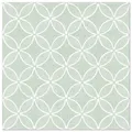 Produktbild: PAPSTAR 50 Servietten ROYAL Collection 1/4-Falz 40 cm x 40 cm jadegrün Circle Flowers