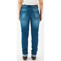 Produktbild: Rokker Motorradhose Birdie Damen Motorradjeans Knieprotektoren enthalten blau Short 32