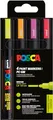 Produktbild: POSCA 182548 - POSCA Marker Set, 4 Acrylstifte Neon PC-5M, Permanent Marker 1,8 - 2,5 mm Rundspitze