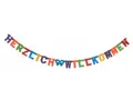 Produktbild: 2x Herzlich Willkommen Buchstabenkette Girlande Dekoration ca 2,10m lang Kette