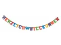 Produktbild: Herzlich Willkommen Buchstabenkette Girlande Dekoration ca. 2 m lang Kette