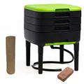Produktbild: WormBox TinyWorm Design & Compact I 3-Etagen-Wurmkomposter I Komplett-Set I Schublade I Kunststofffüße