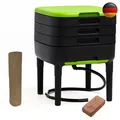 Produktbild: TinyWorm Design & Compact I 3-Etagen-Wurmkomposter I Komplett-Set I Schublade I