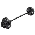 Produktbild: GORILLA SPORTS® Hantelset 20kg Gewichte Langhantelstange 130cm Hantelscheiben