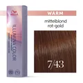 Produktbild: Wella Illumina Color Haarfarbe 7/43 Mittelblond Rot Gold