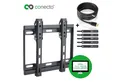 Produktbild: conecto TV-Wandhalterung TV Wandhalter für LCD LED Fernseher & Monitor, (bis 42 Zoll, inklusive HDMI-Kabel und Klett-Kabelbinder, neigbar)
