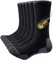 Produktbild: PULIOU Merino Socken Herren Damen Thermosocken Wandersocken Outdoor & Trekking-Socken, Anti-Blasen, Gepolstert Arbeitssocken Wintersocken，Schwarz 43-46