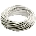 Produktbild: SILBERMOOS Silberring Mehrfachring aus 12 Einzelringen, 925 Sterling Silber silberfarben 62