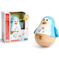 Produktbild: Hape Stehauf-Pinguin mit Sound Stehauffigur Holz E0331 Neu