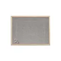 Produktbild: Zeller Pinnwand 60,0 x 40,0 cm Leinen grau