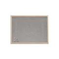 Produktbild: Zeller Pinnwand 60,0 x 40,0 cm Leinen grau