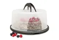 Produktbild: Hausfelder Kuchentransportbox Tortentransportbox rund, Tortenbehälter mit Haube (Tortenglocke), Kunststoff, (Set, 2-tlg., 1 Box), Transportboxen mit Deckel, spülmaschinenfest, BPA-frei